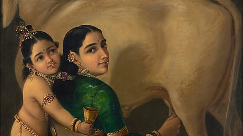 Raja Ravi Varma’s ‘Yashoda and Krishna’ sets Indian art record at Gram Yatra