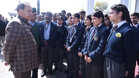 Himachal students interact with Assembly Speaker in New Shimla