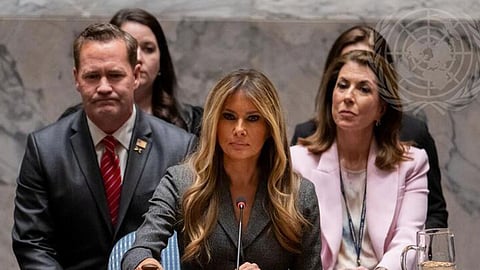 US First Lady Melania Trump chairs UN meeting, promotes peace through education