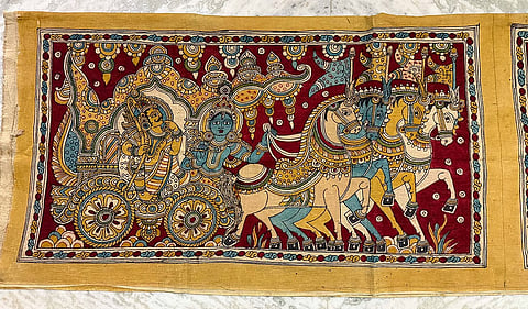 Kalamkari breathes new life into Rashtrapati Bhavan, replacing colonial portraits with Indian heritage