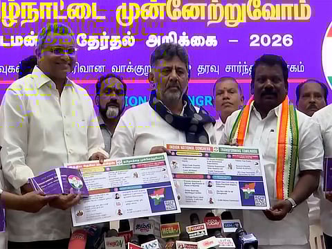 Congress unveils Tamil Nadu poll manifesto, promises Universal Basic Income, 3 lakh jobs and 10,000 women commandos