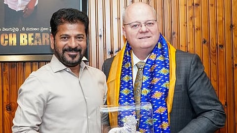 Tata Lockheed Martin Aerostructure Ltd (TLMAL) MD Tim Riffle paid a courtesy call on Chief Minister Revanth Reddy