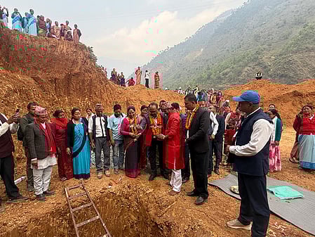 India-backed health post project begins in Nepal’s Baglung district