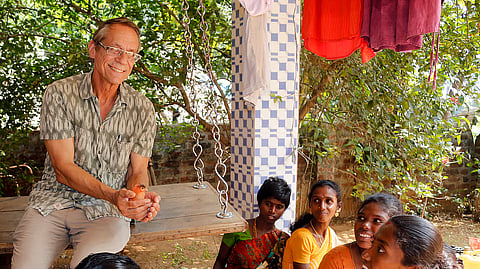 John with the Irular artisans