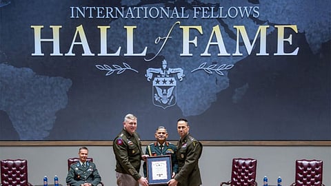 COAS General Dwivedi inducted into US Army War College International Hall of Fame
