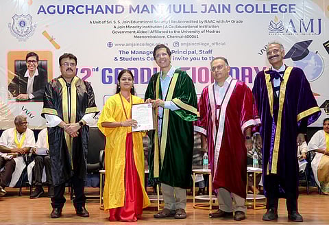 AM Jain College holds 72nd graduation day, 537 students receive degrees