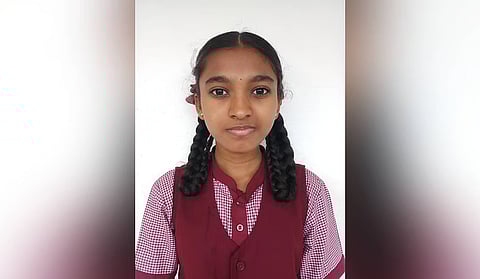 Manasa, a visually impaired student from Rangarao Memorial School for Differently Abled (RMSD) in Mysuru