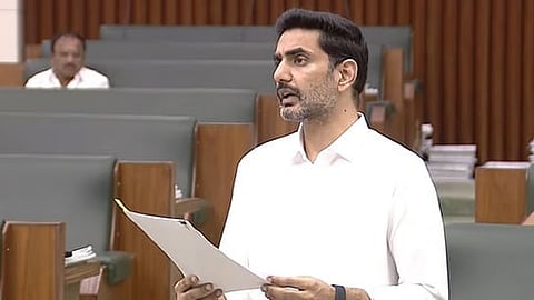 Minister for HRD and IT Nara Lokesh 