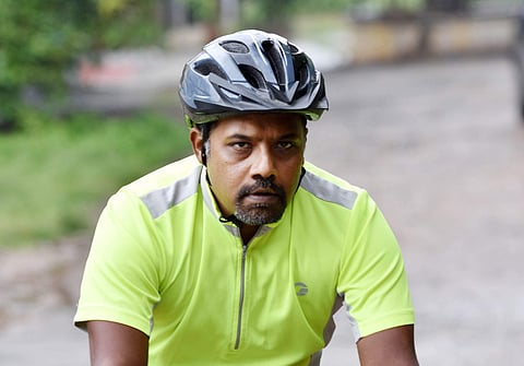 Vinay Antony Payyapilly cycles for a cause