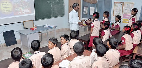 The School Education Minister announced smart classrooms in 3,000 TN schools this year (representative image)