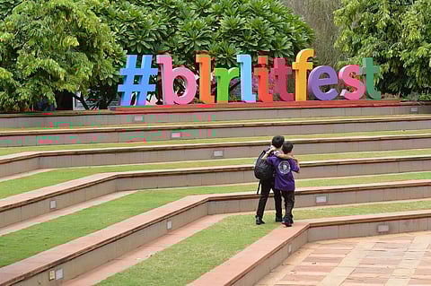 The fourteen students were selected by the school and were accompanied by staff| Bangalore Lit Fest