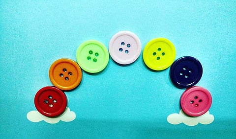 Any the story teller's rainbow art is just one of her many creations