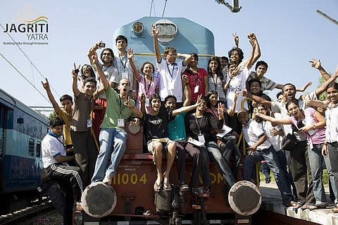 The participants of Jagriti Yatra