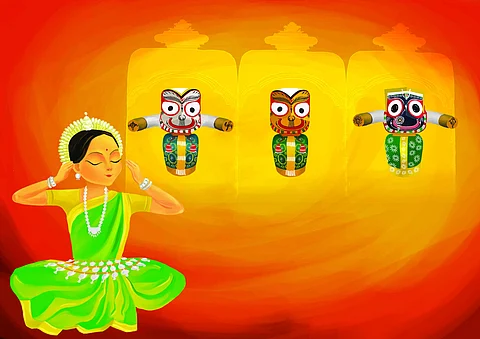 An Odissi illustration from the book