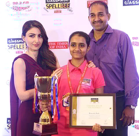 Soha Ali Khan announces Pratyasha Nath as India’s Classmate Spell Bee Champion