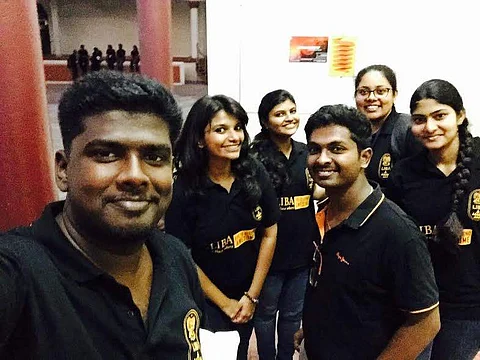 The LIBA team that won the challenge