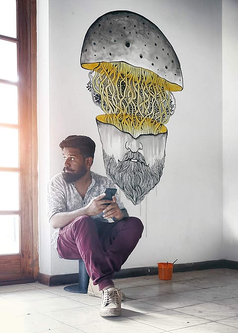 Why Shahul Hameed decided to make a graffiti poster of Dulquer Salman's upcoming flick CIA