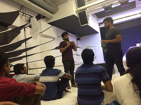 Kommune's Shamir Reuben and Harisankar promised that at least 6 members from the audience would perform before the night was over