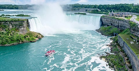 The falls will be lit up for 15 minutes at 10 pm on August 15
