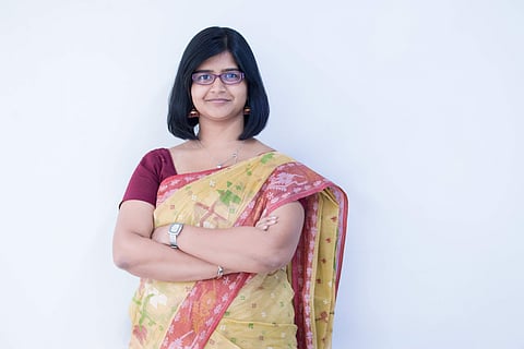 Rukmini trains teachers in an after-school programme at Cuemath