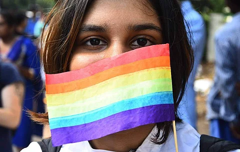 A LGBT supporter from the recent Chennai Pride Parade (Pic: Ashwin Prasath)