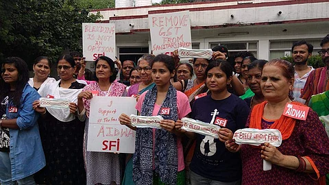 SFI has 'bloody' good idea: Asks students to send pads to Finance ministry to protest GST on sanitary napkins