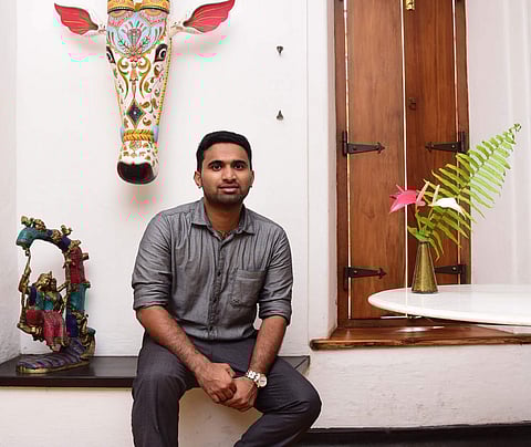 With no professional help, Thoufeek mastered the calligraphy of Hebrew, Arabic, Syrian, Samaritan, Aramaic, Sanskrit and English | Pics: Albin Mathew