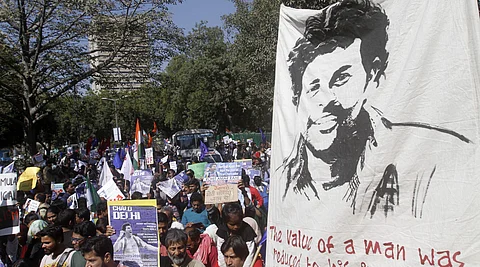 The protests in the aftermath of the Rohith Vemula suicide rocked UoH in 2016 | Express