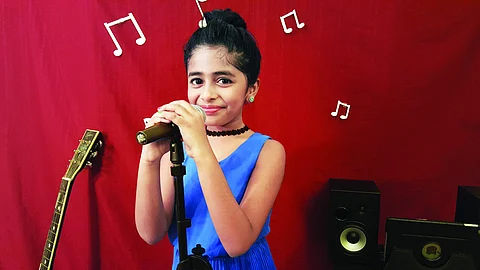 The eight-year-old singing sensation Praniti
