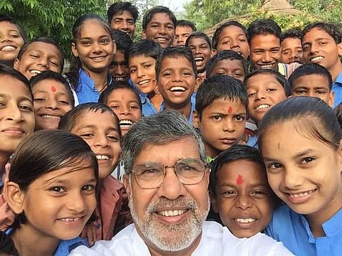 Kailash Sathyarthi says he will not be at peace until children are safe, until the war for their rights is met