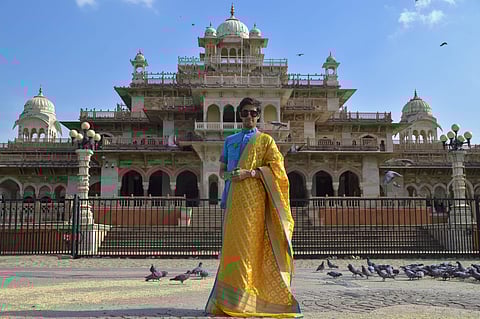 Karan Vig loves his Kurta to go with saree and brocade drapes, Also he likes antique jewellery adorned with subtle make up. Picture: Jainish Vig