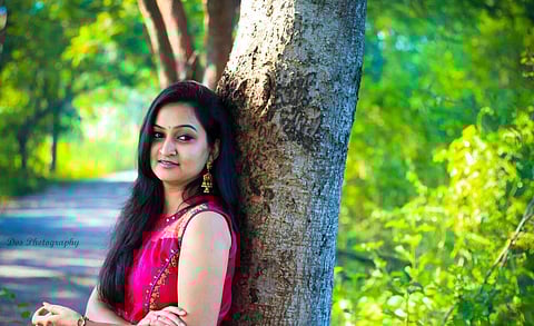 Sruthi Reddy Rapolu loves singing and she acts as well