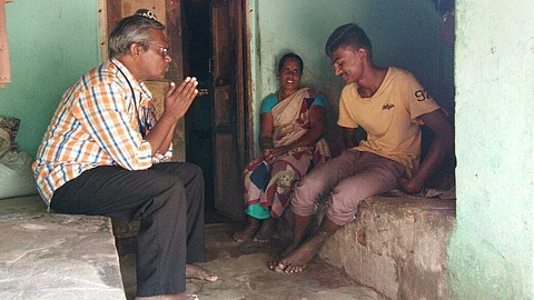 G Balu takes a trip around the village to meet his students and their families to have a heat-to-heart with them
