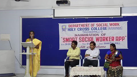 Jeevandandan Duraisamy, the CEO of Climate Smart Technologies, who oversaw the development of the app, stated that it is the first comprehensive app developed for Social Work students