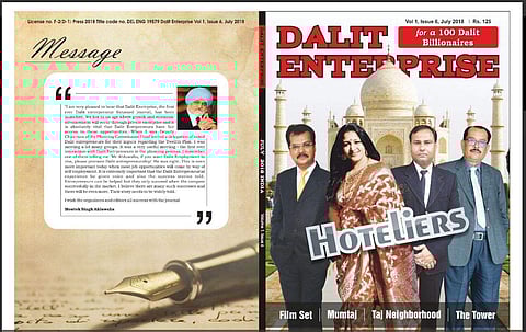 Dalit Enterprise is modelled after Black Enterprise and hopes to inspire scores of Dalit youth to be job providers than seekers