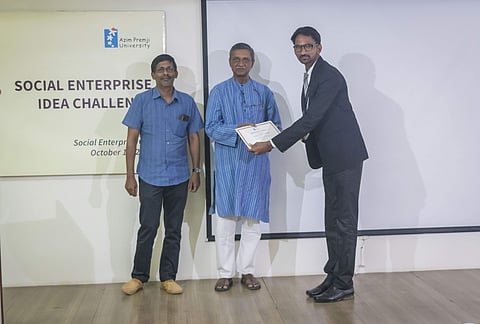Jitendra's invention recently won first place at the National Social Enterprise Idea Challenge held at Azim Premji University at Bengaluru