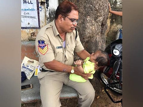 The cop was deployed at the an exam centre as part of the security arrangement