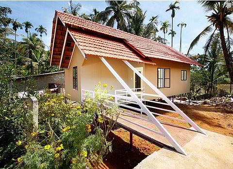 The design of the house retain the traditional architectural flavour of Kerala