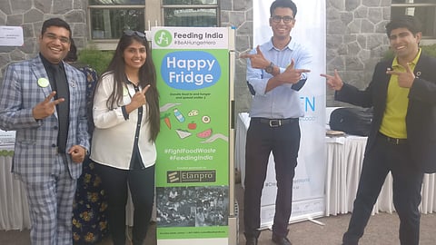 Rahul Khera, Gautam Jindal and Ankit Kawatra, Founder of Feeding India recently launched  Happy Fridges campaign #FightFoodWastage campaign