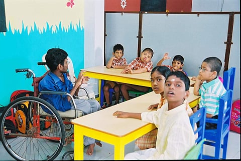 Raksha uses multidisciplinary learning techniques to help children with special needs