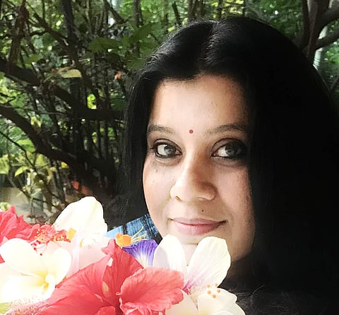 Subhashini Chandramani has been creating nature-inspired art under the name Neelavanam on Instagram and Twitter (Pic: Subhashini)