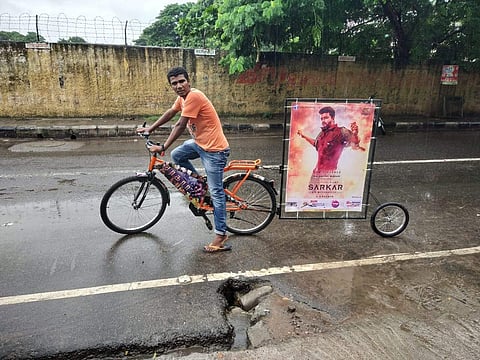 Joe rode all across the state with a poster of the film and carried the message to places far and wide