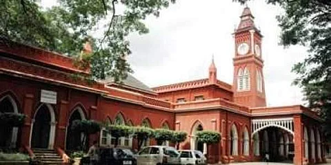 The third-semester students of M Com now belong to the BCU campus at Central College premises (Pic: TNIE)