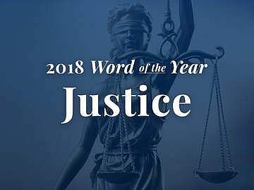 Searches for 'justice' throughout the year, when compared to 2017, were up 74 percent on the site