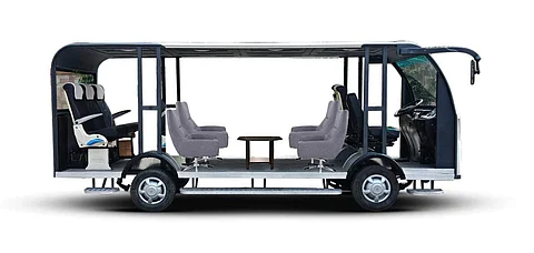 Once launched commercially, the bus will be used at airports, housing societies, industrial complexes, and educational institutions (Pic: Lovely Professional University)