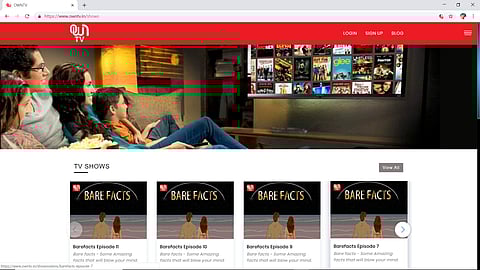There is also an Artificial Intelligence bot that guides the user here (pic: OWN TV)