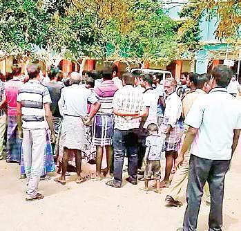 The mob attacked the teacher on Monday who was rescued by the local police only to be detained for the act
