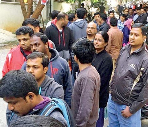 Parents queued outside the school from midnight (representational picture)
