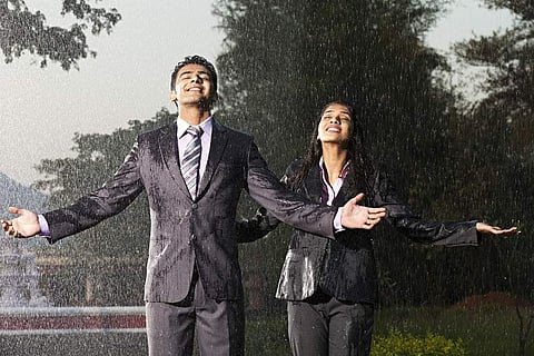 Atmospheric water is generated using methods that extract water from humid ambient air
