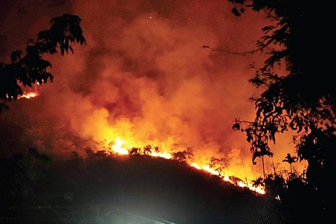The trekkers were completing an overnight journey when the fire broke out  (representative image)